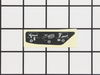 Usage Label – Part Number: RB11985