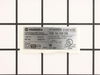 Rating Plate – Part Number: 338046350