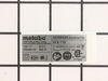Rating Plate – Part Number: 338048930