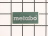Metabo Label – Part Number: 338115630