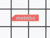 Metabo Label Left – Part Number: 338119910