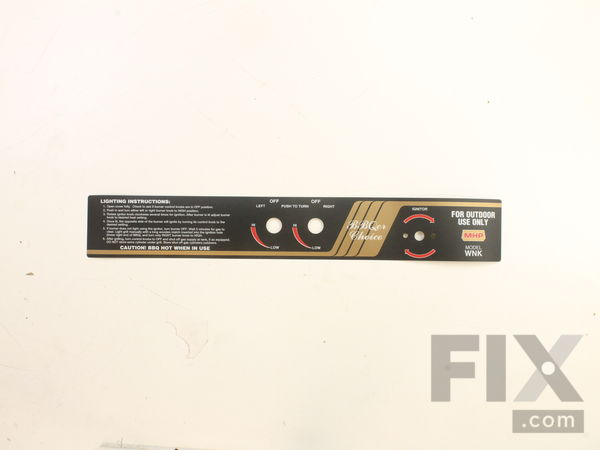 10419259-1-M-MHP-GGCPLBL-Control Panel Label - Rotary Ignitor