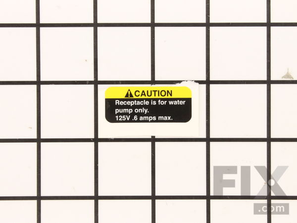 10421011-1-M-MK Diamond-154822-Label, Caution, Receptacle, 1