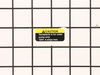 Label, Caution, Receptacle, 1 – Part Number: 154822