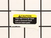 Label, Caution, Gfci, 1 X 2 1/ – Part Number: 155678
