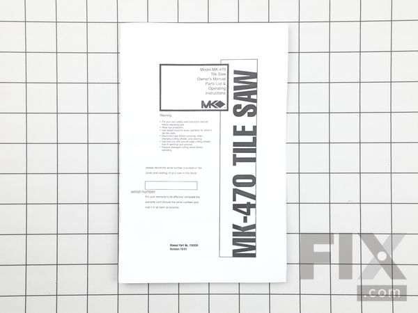10421307-1-M-MK Diamond-156934-Owners Manual