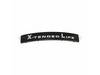Bag Clip, Curved, Black w/White, Front – Part Number: 09-75594-02