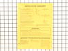 Notice To Consumer Regarding – Part Number: 50395