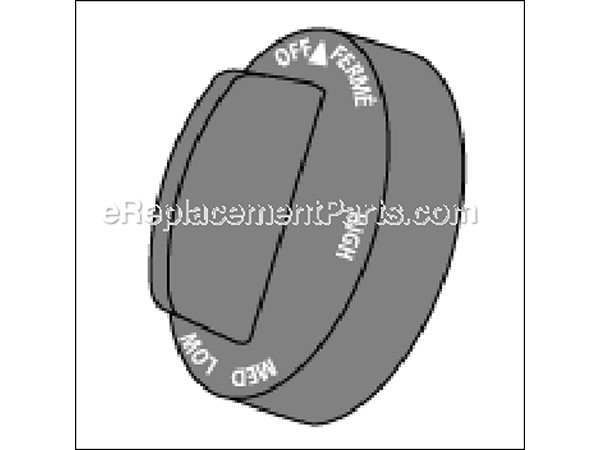 10518420-1-M-Aftermarket-03203-Oem Style Control Knob. D = 12.