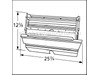 Stainless Steel Rotisserie Burner Housing – Part Number: 06738
