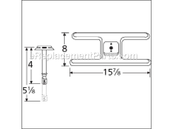 10518449-1-M-Aftermarket-10101-70201-Stainless Steel Burner