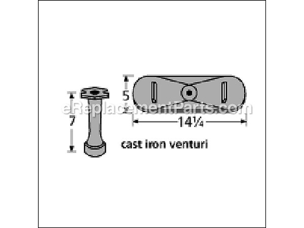 10518662-1-M-Aftermarket-21301-80801-Cast Iron Burner