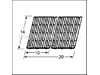 Gloss Cast Iron Cooking Grid – Part Number: 61102