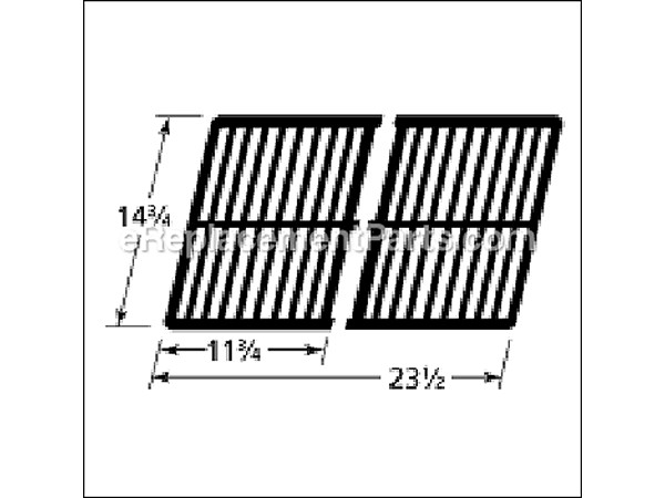 10518757-1-M-Aftermarket-61602-Matte Cast Iron Cooking Grid