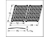 Gloss Cast Iron Cooking Grid – Part Number: 61702