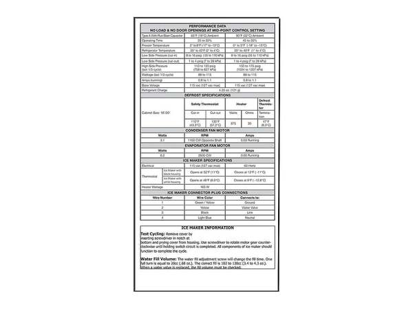 11700195-1-M-Frigidaire-5304498434-SERVICE DATA SHEET