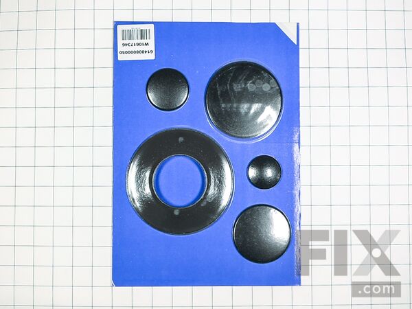 11726265-1-M-Whirlpool-W10831828-Burner Cap Set