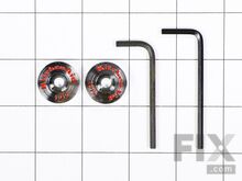 KITCHEN AID HANDLE MEDALLIONS - CHROME – Part Number: W10846205