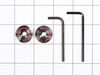 11728098-1-S-Whirlpool-W10846205-KITCHEN AID HANDLE MEDALLIONS - CHROME