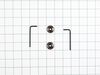 KITCHEN AID HANDLE MEDALLIONS - BLACK – Part Number: W10846206