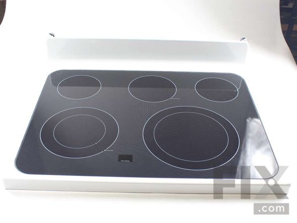 11729186-1-M-GE-WB62X25977-RANGETOP GLASS Assembly - White