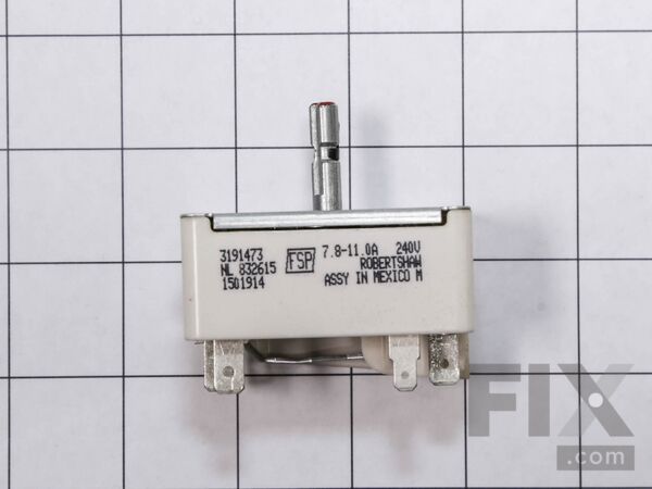 11740909-1-M-Whirlpool-WP3191473-Surface Burner Switch - 8 Inch
