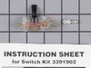 Dryer Door Switch – Part Number: WP3391902