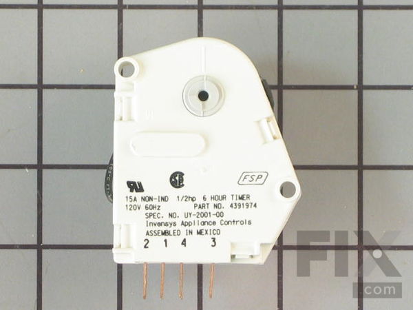 11742506-1-M-Whirlpool-WP4391974-Refrigerator 6hour Defrost Timer