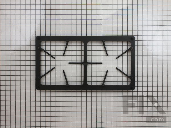 11744605-1-M-Whirlpool-WP7518P483-60-Double Burner Grate - Black