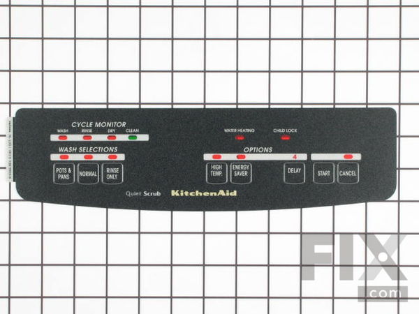 11747073-1-M-Whirlpool-WP9743366-Dishwasher Panel Insert - Black