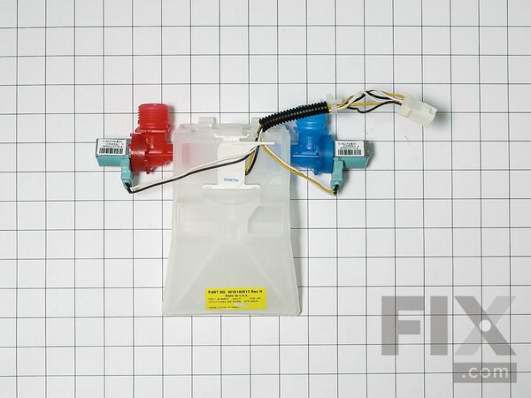 11748963-1-M-Whirlpool-WPW10140917-Water Inlet Valve w/Vacuum Break
