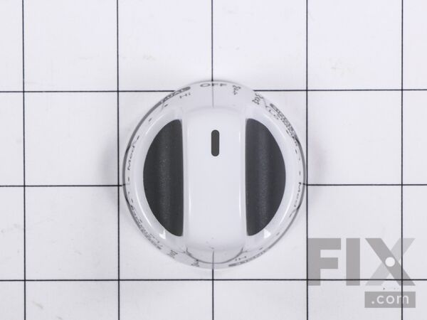 11749973-1-M-Whirlpool-WPW10193253-Burner Knob (White/Grey)