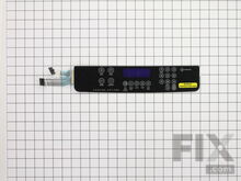 Range Switch Membrane (Black) – Part Number: WPW10207928