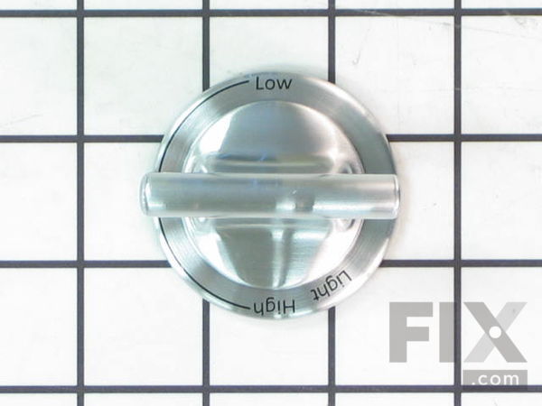 11750603-1-M-Whirlpool-WPW10220975-Range Burner Knob (Stainless Steel)