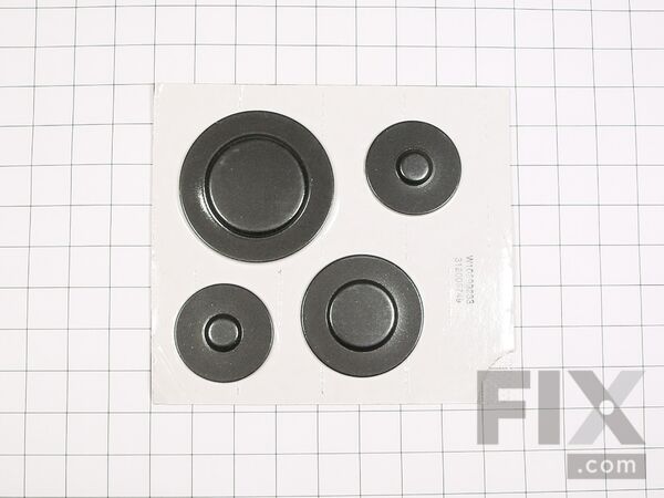 11752380-1-M-Whirlpool-WPW10299233-Black Burner Cap Kit