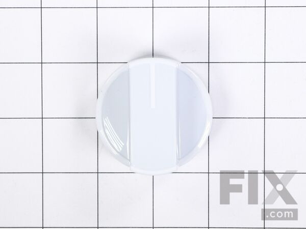 11753189-1-M-Whirlpool-WPW10339443-White Surface Burner Knob