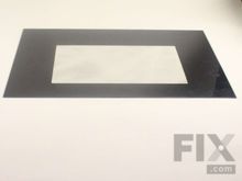 Outer Oven Door Glass - Black – Part Number: WPW10409946