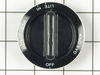 Gas Valve Knob (Black) – Part Number: WPY0302144