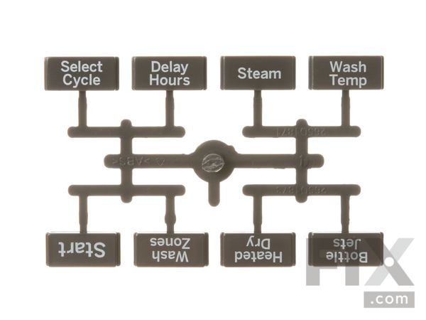 11759004-1-M-GE-WD09X21694- BUTTON & GRAPHIC Assembly