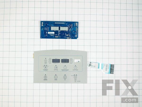 11759769-1-M-Whirlpool-W10882878-Dispenser Control Board with Touchpad - Silver