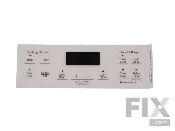 11762318-1-M-GE-WB07X26725-FACEPLATE GRAPHICS (White)
