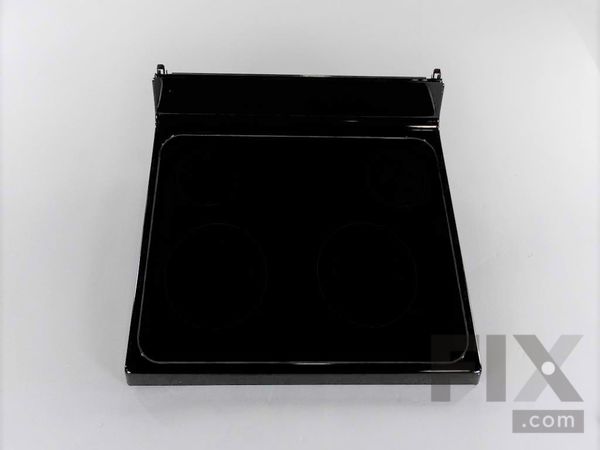 11762852-1-M-GE-WB62X26650-RANGETOP GLASS Assembly (BK)