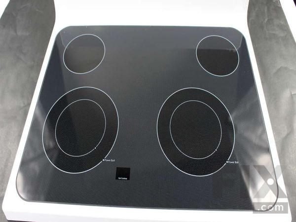 11762853-1-M-GE-WB62X26651-RANGETOP GLASS Assembly (White)