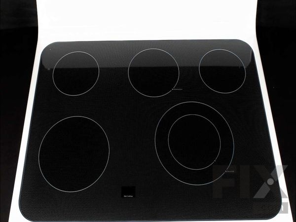 11766948-1-M-GE-WB62X25974-RANGETOP GLASS Assembly (White)