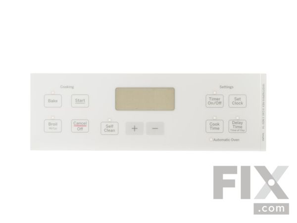 11773556-1-M-GE-WB07X22600-FACEPLATE GRAPHICS (White)
