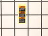 Label – Part Number: 2601115411