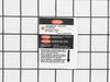 Label – Part Number: 2610924679
