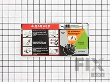 Decal, Operator's – Part Number: 581578901