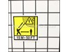 Label-Warning – Part Number: X505002372