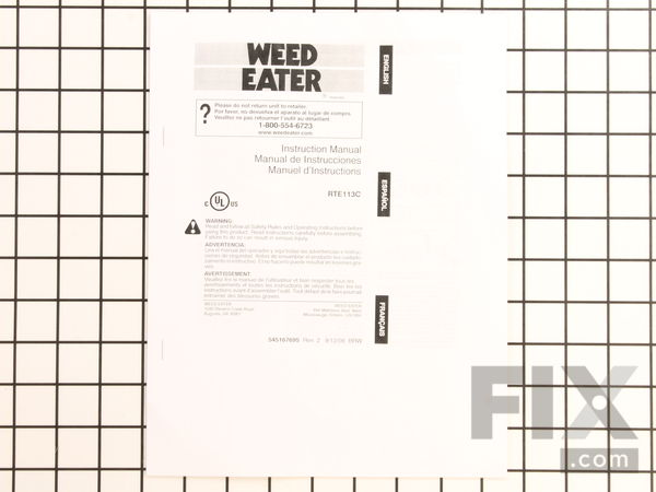 11843459-1-M-Weed Eater-545167695-Operator Manual